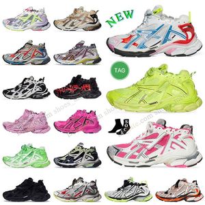 Designer-Schuhe Balenciaha Track Runners 7.0 Zapatos Diseñador para hombre Mujer Track LED 3 Runers 7 Vintage Old Dad Borgoña Balencigaly Entrenadores Zapatillas de deporte Tamaño grande EE. UU. 12 EUR 46