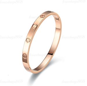 Braceuse de concepteur Bracelet Bijoux de luxe Brangle Brangle 18K Gold plaqué en titane en acier pour femmes hommes Silver Classic Bracelets Party Gift Bangles 1345