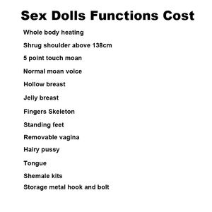 Muñecas sexuales de diseñador JD Beyond Sex Dolls Función adicional con vagina extraíble Encogimiento de hombros Jalea Pecho Coño peludo Gemido Sonido Pies de pie Esqueleto de dedo, etc.