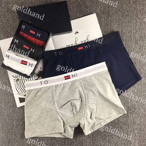 Designer Sexy hommes sous-vêtements marque lettre imprimé boxeurs haute qualité doux caleçons 3pie/Lot