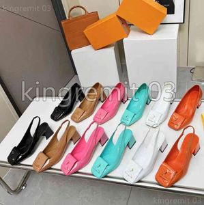 Designer Shake Flat Mule Sandales Talons Chunky Métalliques Femmes Pantoufle En Cuir D'agneau Pantoufles À Talons Hauts Diapositives De Mode À Talons Hauts Diapositives D'été Avec BOÎTE