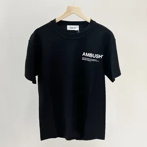 Camisa de diseñador AMBUSH Camiseta para hombre camiseta corta para mujer polo estampado leeter Manga Pecho Carta Reflectante Hombres y mujeres Pareja camisetas top fashion