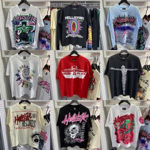 T-shirts de créateurs T-shirt graphique T-shirt de créateur Rappe Hommes Femmes Tshirt Hommes Designer Rappeur Lavé Heavy Craft Unisexe À Manches Courtes Top High Street Retro Hell Fashion