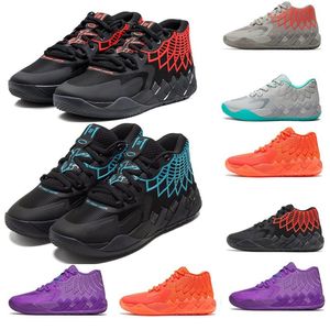 Designer Shoe Men Basketball chaussures noir Blast Buzz City Lo Ufo Not From Here Queen City Rick et Morty Rock Ridge Red Top Quality Menstrainers Sports Sneakers