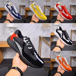 Zapatos de diseñador para hombre, zapatillas de deporte de la Copa América, zapatillas de deporte de cuero, charol plano, negro, azul, malla, zapatos casuales de nailon