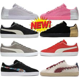 Zapatos de diseño para hombres Pumaa Pumaa rosa blanco negro oro rojo marrón verde marrón mujeres zapatillas casuales zapatillas de zapatillas de zapatillas 35.5-45