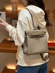Designer schoudertas Ado rugzak tas HK dames luxe draagtas crossbody tas Togo echt leer OOTD reizen winkelen vakantie handtas rugzakken met gestempeld slot 22 cm