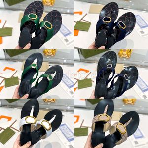 Designer Slippers Sandales Web Sandals Femmes Summer Fashion Rubber Bottom Flip Flops Chaussures Flat Stripe Beach Slides Jurling Imprimer en cuir Femmes Sandales 35-42