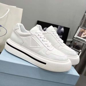 Sneaker designer plate blanc noir ro masse baskets chaussures re-nylon en cuir brossé Trainers en caoutchouc semelle plate-forme skateboard confort occasionnel marche eu38-46