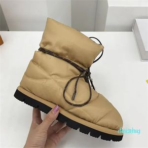 Diseñador -Botas de nieve Clima Invierno Nylon Tobillo Resbalón casual Medias botines zapatos de diseñador de lujo para mujer calzado de fábrica