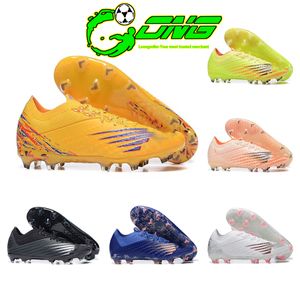 Diseñador Spikes nuevos zapatos de fútbol de tipo N de tipo N, Furon V6+ Pro Burnitable FGVIVIVIVE Spark FG Nivel de fútbol azul y blanco Tamaño 39-45