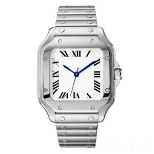 Diseñador cuadrado reloj tornillo santo reloj para hombre zafiro wssa0018 reloj hombre correa de cuero movimiento de cuarzo reloj automático impermeable moda xb08
