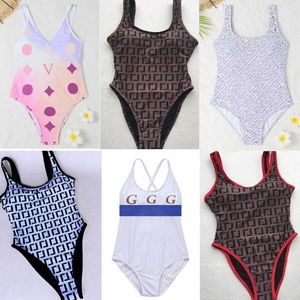 Diseñador verano moda caliente sexy sol playa traje de baño para mujer marca de gama alta correa de cintura alta bikini trajes de una pieza corte alto múltiples estilos dama traje de baño clásico