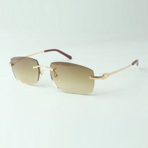 Gafas de sol de diseñador 3524026 con varillas de metal, venta directa, tamaño: 18-140 mm