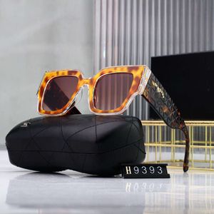 Lunettes de soleil Chanele Lunettes de soleil de créateur Channel Chat privé massif 2023brandTiktok Matériau de diffusion en direct Poly Nylon Objectif haute définition Plein cadre