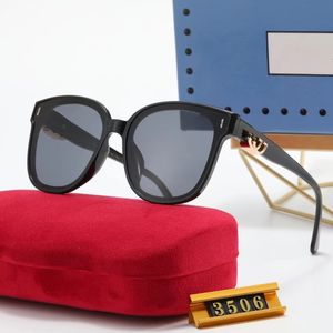 Lunettes de soleil de concepteur pour hommes femmes lunettes de soleil mode classique lunettes de soleil de luxe polarisées pilote surdimensionné lunettes de soleil UV400 lunettes PC cadre polaroïd lentille S3506