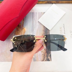 Gafas de sol de diseñador para mujeres y hombres Modelo de moda Especial UV 400 Protección Carta Pierna Doble Haz Marco grande Marcas para exteriores Gafas de sol