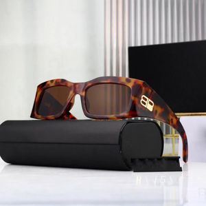 Lunettes de soleil de designer pour femmes hommes de luxe Double-B lunettes de soleil de plage polarisées protection UV rétro cadre carré étroit patchwork couleurs adumbral avec boîte