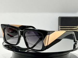 Gafas de sol de diseñador para mujer para hombre DTS 411 Estilo Vintage Retro Gafas de sol Mujer Gafas Ancho Pierna gruesa Marco negro Anteojos con caja Lunettes De Soleil