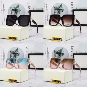 Gafas de sol de diseñador para hombre y mujer, gafas polarizadas con protección UV, gafas de sol, gafas de sol con marco grande, letras de moda, bonitas gafas de sol, regalo hg092