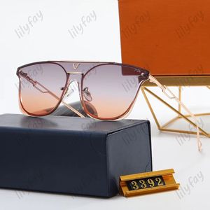 Lunettes de soleil de designer Mens Luxe Rose Gold Cadre V Sunglass Outdoor Beach Lunettes de vacances Lunettes pour femme Dames Lunettes de soleil avec boîte -7