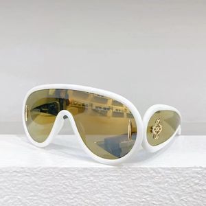 Gafas de sol de diseñador para hombre y mujer, gafas de sol piloto inflables con pan LEO, gafas de sol con montura grande integradas, gafas de sol decorativas con cara grande