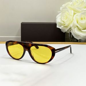 Lunettes de soleil de designer Tom Lunettes de soleil Verres jaunes Lunettes de luxe Premium Acétate de haute qualité Style pilote moderne Lunettes de soleil Hommes Lunettes de soleil Dames Designers UV400