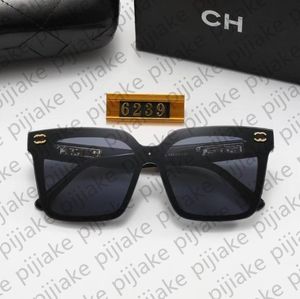 Gafas de sol de diseñador Mujeres Luxury Chanelli Brand Men Grande