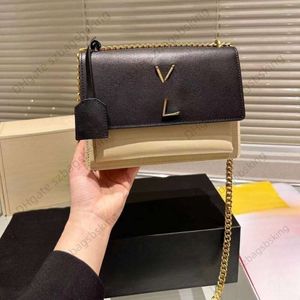 Bolso de diseñador Sunset YS de marca Premium, bolso cruzado, cartera, bolso de mano con tapa de cuero para mujer, bolso de hombro con cadena ligero de lujo
