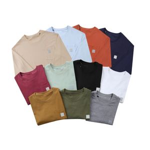 Sweat-shirt design pour hommes pull 100% coton 230gsm avec poche carrée étiquette à manches longues pour hommes et femmes tenues de couple printemps automne