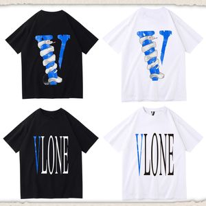 T-shirt homme V Lone Shirt Big V T-shirt réfléchissant Classique Casual Impression Designers Tshirt Coton Casual Manches Courtes De Luxe Hip Hop Street Apparel T-shirt