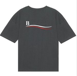 Camiseta de diseñador Camisas para hombre para hombres marea Letra de streetwear rociada 100% algodón oso para mujer ropa unisex camiseta blanca negra camiseta de gran tamaño ropa M-4XL