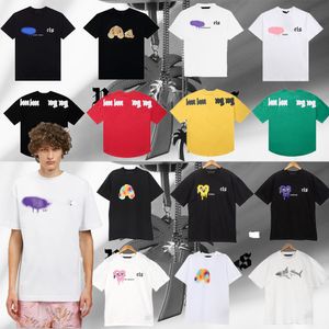 camiseta diseñador para hombre camiseta de moda camiseta para hombre para top camiseta de camiseta tripulación pantalones pantalones cortos letra camiseta manga algodón sin algodón xl ángulos blancos de palma negra