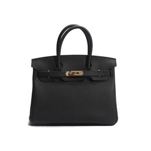 Designer Tote H Nouvelle couche supérieure en peau de vache togo sac litchi grain cuir femme sentiment avancé sac à main une épaule cross body