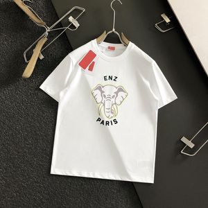 Designer Unisexe Tees Fashion Shirt Classic Luxury T-shirts For Men Cotton Letters Mesdames Top Elephant Pattern T-shirts Breathable Comfort Short CUD2404162