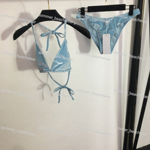 Designer V Neck à lacets Bikini Femmes Swimsuit Sexy Push Up Bra Bandage Briefs Suit pour Summer Beach Surfing Couple Bikini