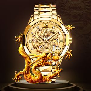 Designer Watch Mens Golden Dragon Watch 41mm Automatic Watch Womens Movement Watches Large Calan Imperproofroproof Multi-Fonctional Sports Words Tank with Box 8840