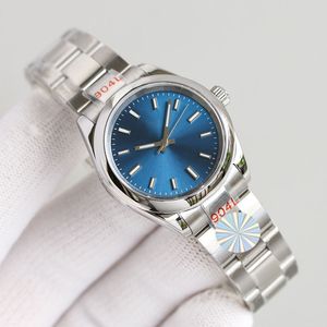 Diseñador Relojes Mujeres Mecánicos automáticos de 31 mm Pequeño Dial 904L Reloj de lujo de lujo Vista de pulsera a escala de luz