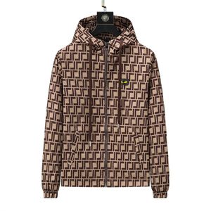 Diseñador Chaqueta de invierno para hombre Caza de capucha con capucha con su capucha con cremallera para el hombre Manga larga F letras F Jackets Impresión sudadera