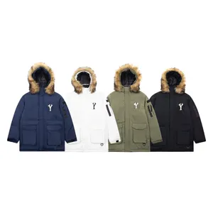 Designer Femmes Doudounes Blanc Canada Canard Coupe-Vent Femmes Parkas Veste Col D'hiver Puffer Réel Manteau De Fourrure De Loup Arctic Hood 23