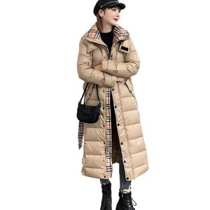 Designer Femmes Vers Le Bas Femme Vestes D'hiver Manteau Long Parka Blanc Canada Canard Coupe-Vent Femmes Parkas Veste Brillant Col De Fourrure 2ICVM