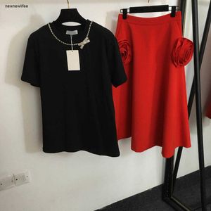 les femmes de créateurs habillent des vêtements de marque pour les femmes d'été tops logo de mode col rond fille t-shirt dames jupe taille asiatique S-XL 13 mars