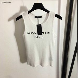 concepteur femmes tricot gilet marque femmes vêtements été top mode lettre logo col rond dames t-shirt taille asiatique S-XXL 11 mars