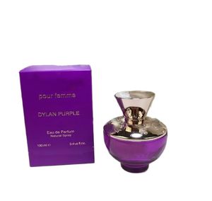 Designer Femmes Parfum DYLAN PURPLE Naturel Dames Parfum 100ML 3.4 FL.OZ EAU DE PARFUM odeur originale Parfum longue durée navire rapide