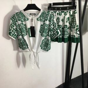 Designer Women's Two Piece Dress Two2 PieceS SetS maglioni DONNA maglione Tee Pullover da donna Maglioni D Hot Diamond Skirt Set G 288