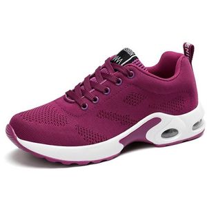 Designer Femmes Baskets Rose Coussin D'air Surface Chaussures Respirant Sport Entraîneur De Haute Qualité À Lacets Mesh Baskets En Plein Air Runner Chaussure 042