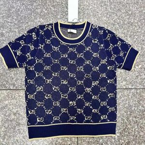 Designer Femmes T-shirt Trend Classic European et American Top Broidered Tricking Tissu confortable T-shirts populaires Taille asiatique