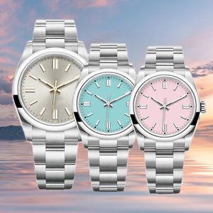 Designer Femmes Montre Bleu Perpétuel 31mm Cadran Bleu Verre Saphir Automatique Mécanique Montre En Acier Inoxydable Turquoise Mouvement Endurance Résistant À L'eau Montres Cadeau