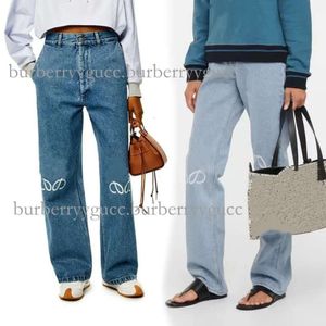 Diseñador Jeans Jeans Street Patch Decoración bordada Casual Blue Blue Pantalones de mezclilla S-5XL