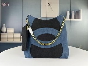 Bolsos para el hombro para mujer diseñador bolsos de bolsos azules de mezclilla de mezclilla de verano.